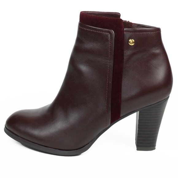 Giani Bernini Bellee Oxblood Water-Resistant Booties 7.5 - Picture 4 of 14